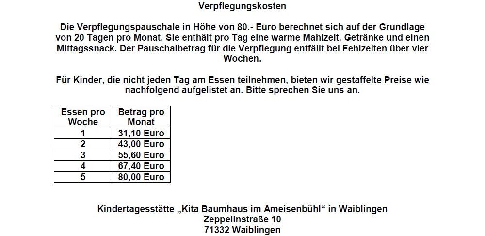 Klick zum Download – Datei Betreuungsangebot und Gebühren - Kita Baumhaus